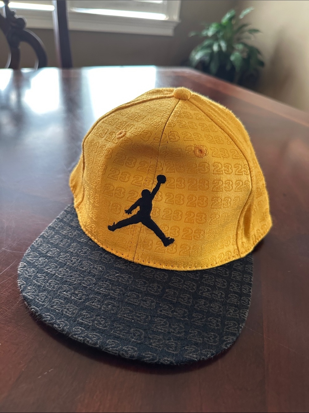 Nike Jordan Yellow and Black Jumpman Baseball Hat